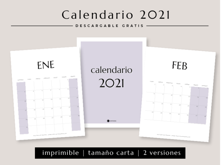 Calendario 2021